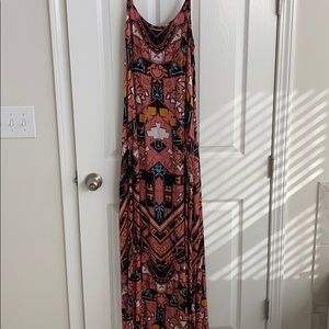 Printed maxi dress